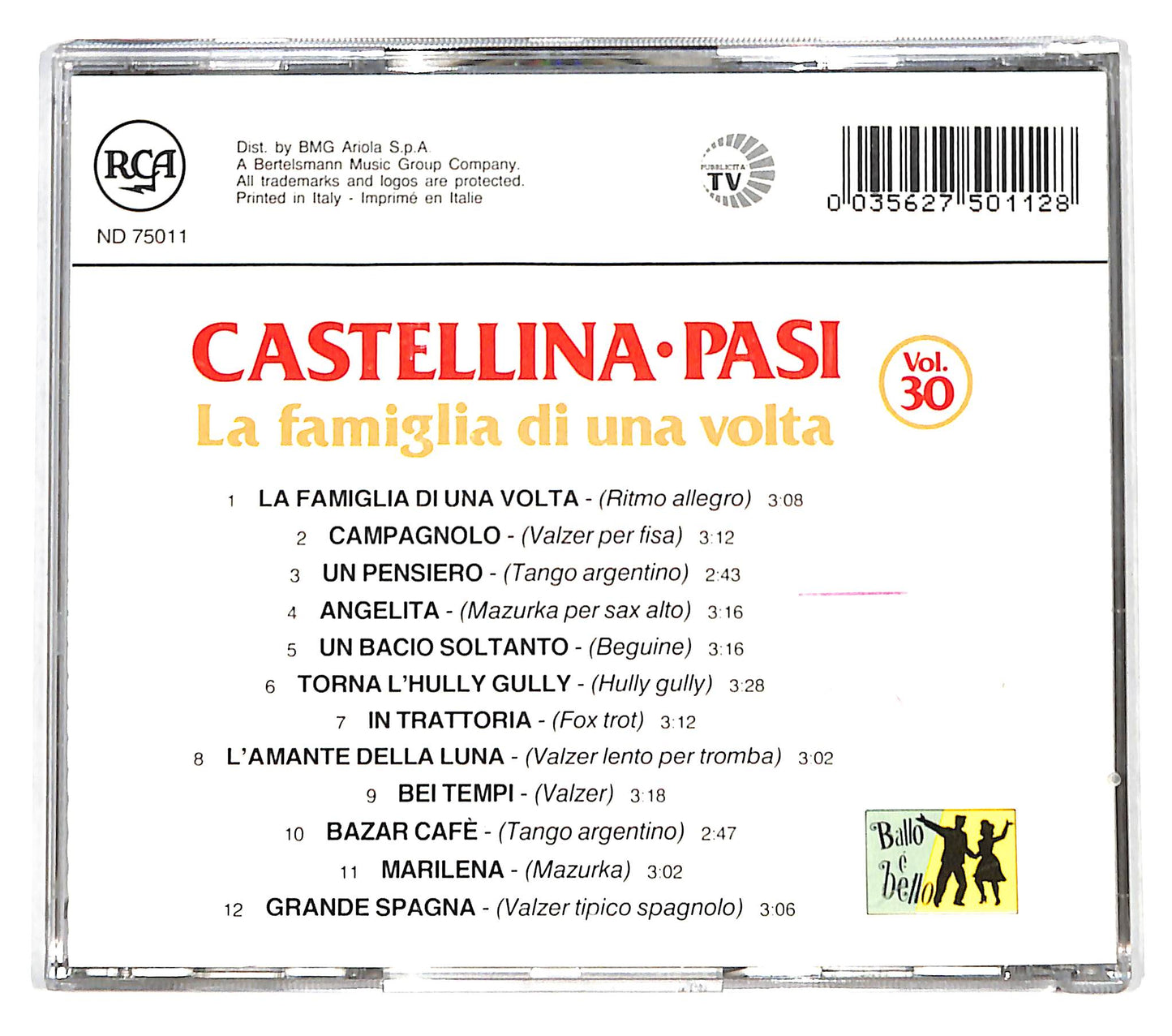 EBOND Castellina - Pasi - La famiglia di una volta vol.30 CD CD139144