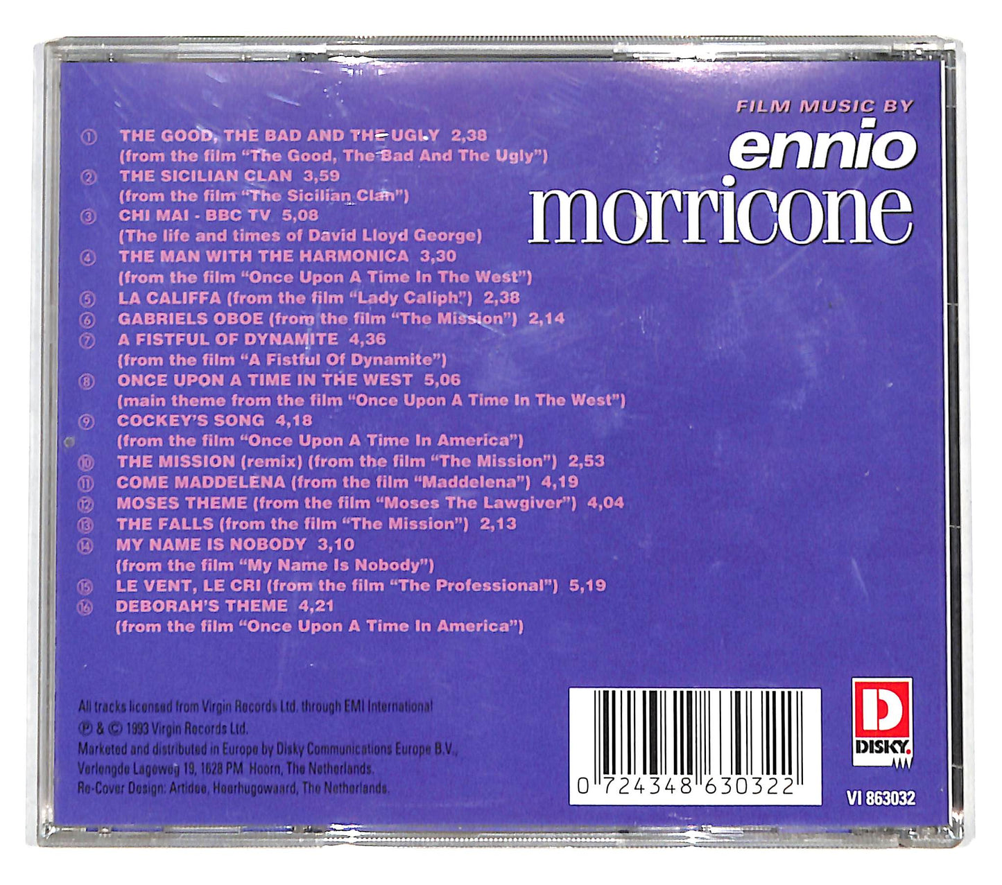 EBOND Ennio Morricone - Film Music By Ennio Morricone CD CD139201