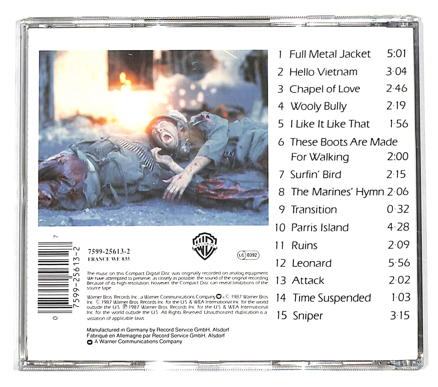 EBOND Stanley Kubrick's Full Metal Jacket - Original Soundtrack CD CD139205