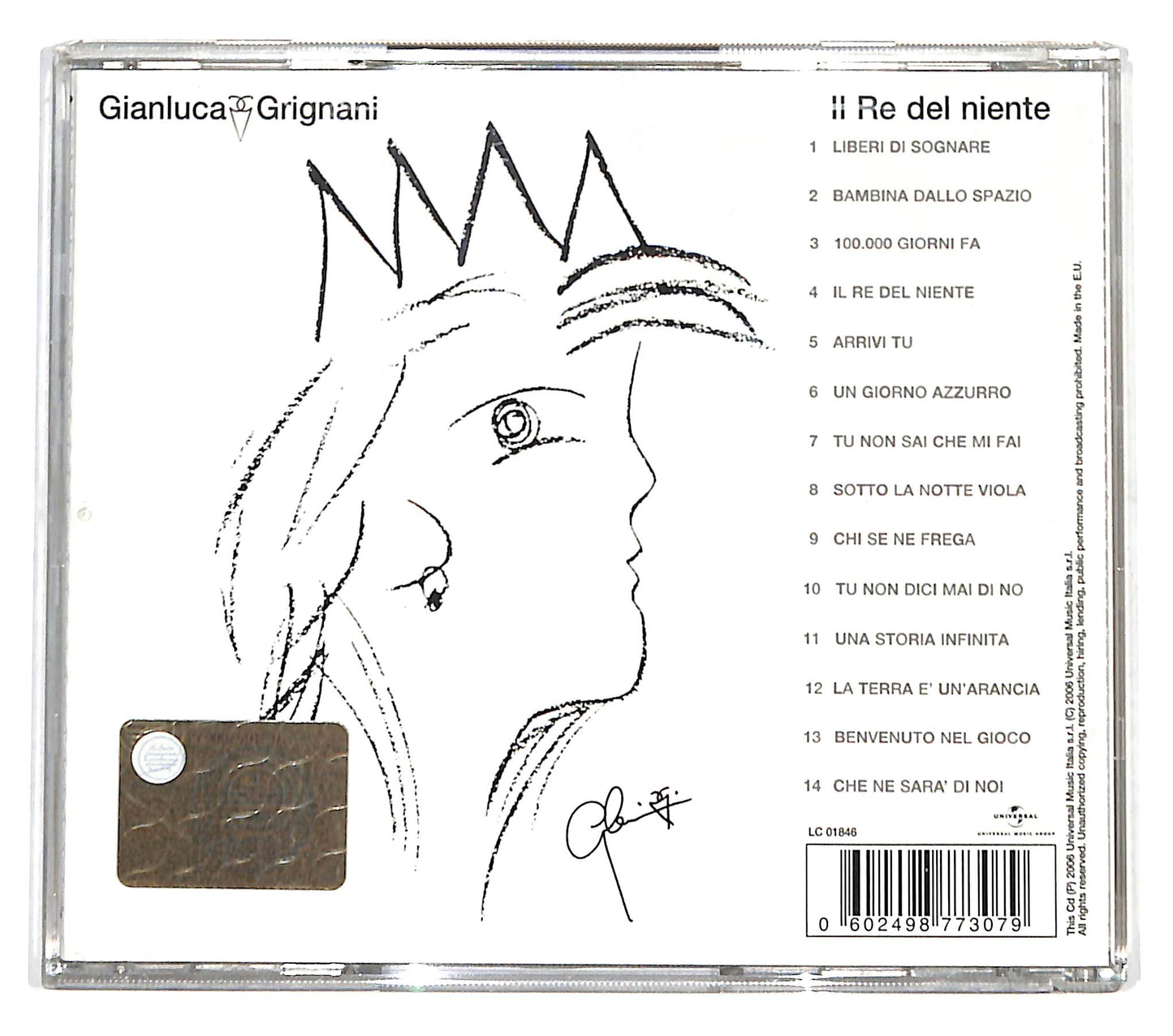 EBOND Gianluca Grignani - Il Re Del Niente CD CD139216