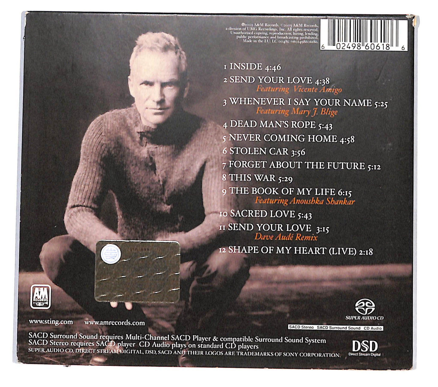 EBOND Sting - Sacred Love DIGIPACK CD CD139261