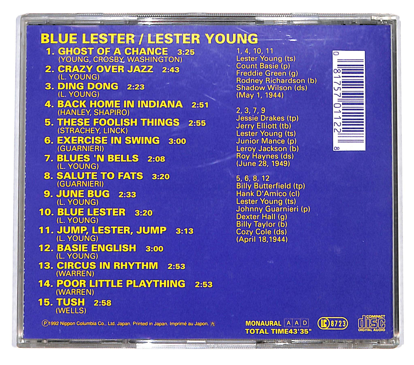 EBOND Lester Young - Blue Lester CD CD139342