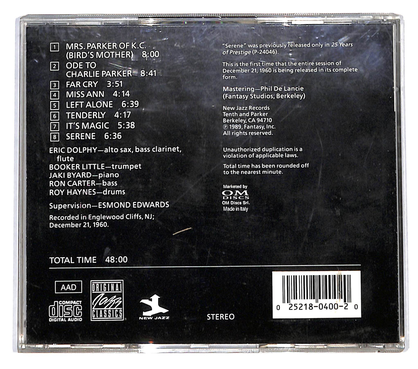 EBOND Eric Dolphy With Booker Little - Far Cry CD CD139410