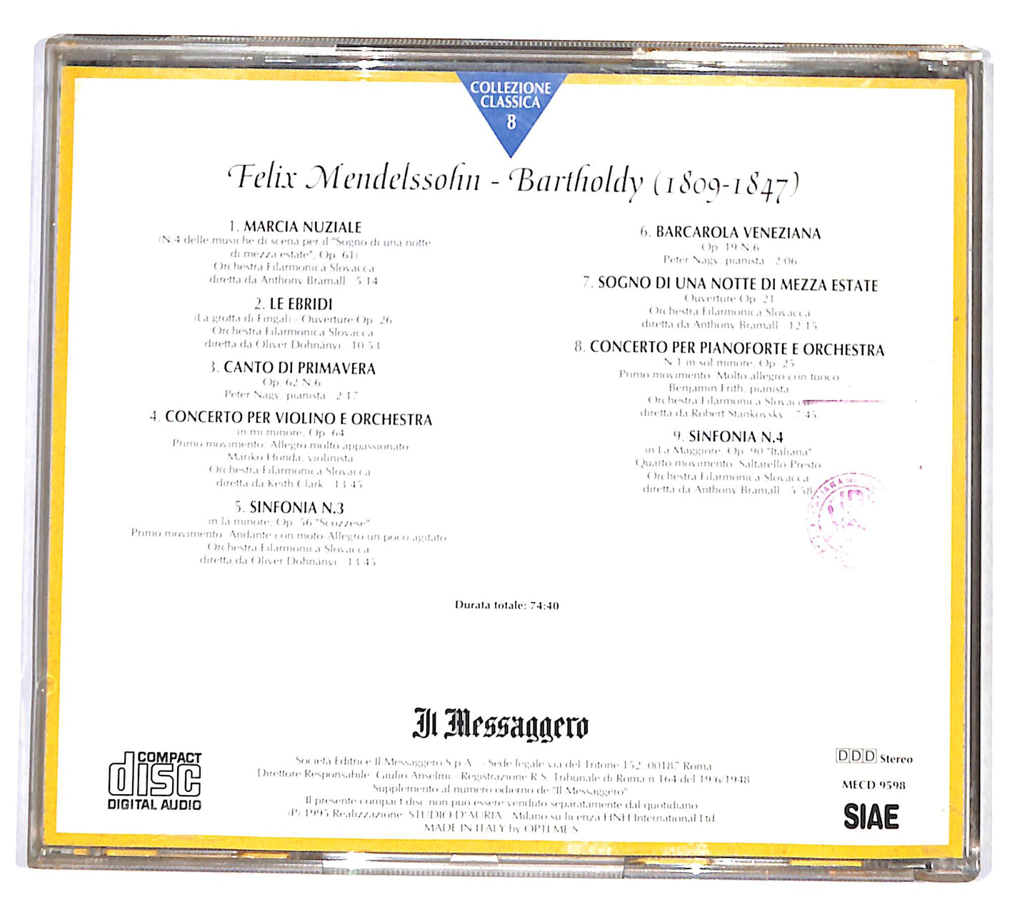 EBOND Various - Mendelssohn CD CD139440
