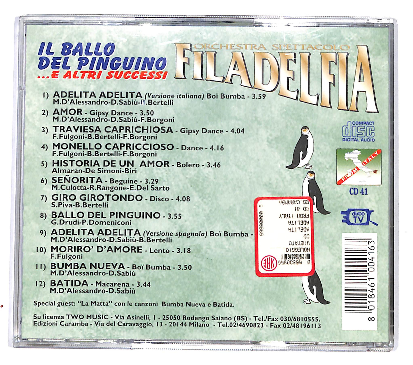 EBOND Filadelfia - Il Ballo Del Pinguino e altri successi CD CD139459