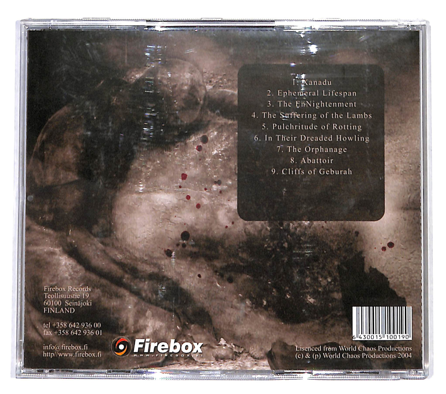EBOND Gloria Morti - Lifestream Corrosion CD CD139518