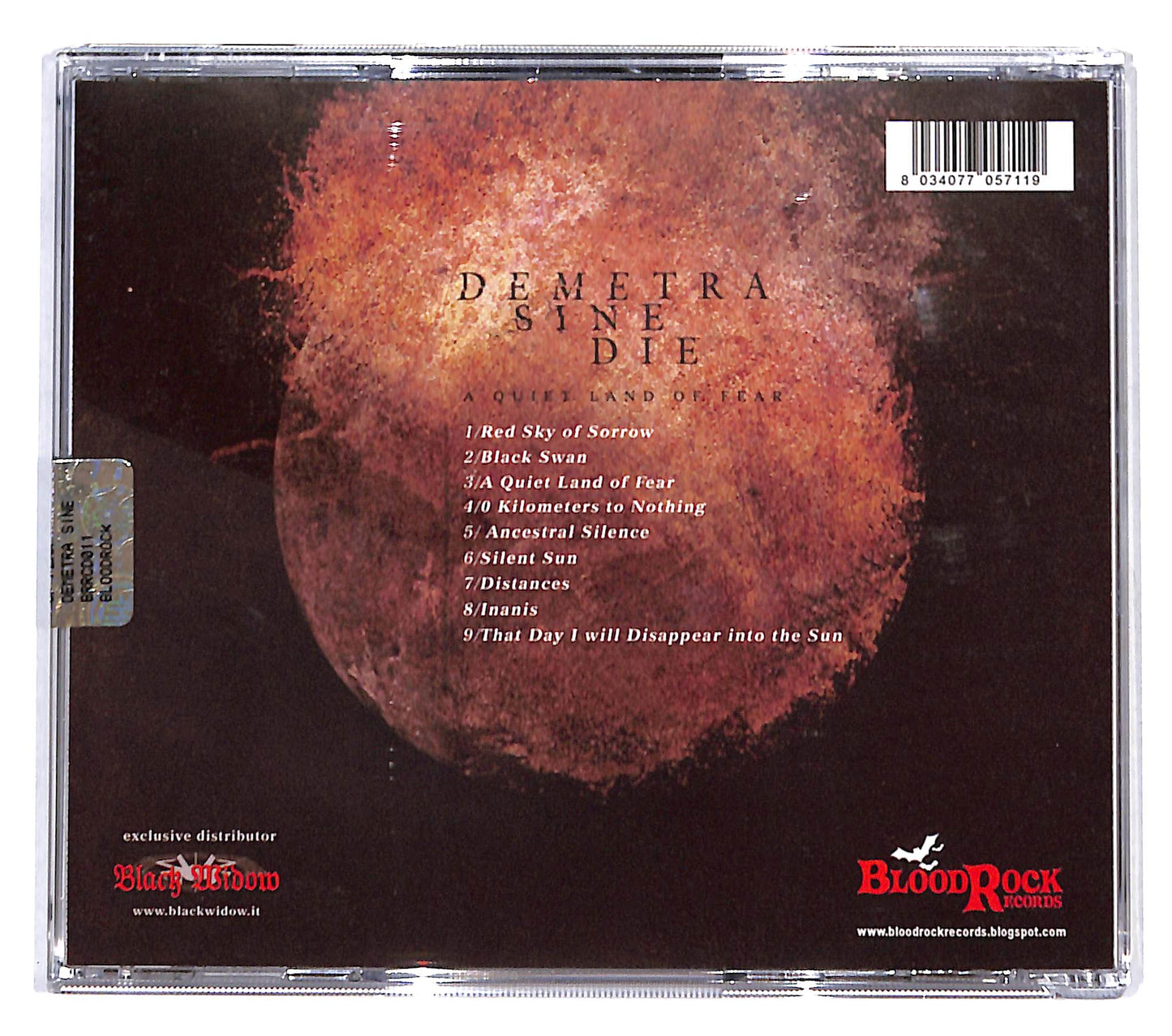 EBOND Demetra Sine Die - A Quiet Land Of Fear CD CD139524