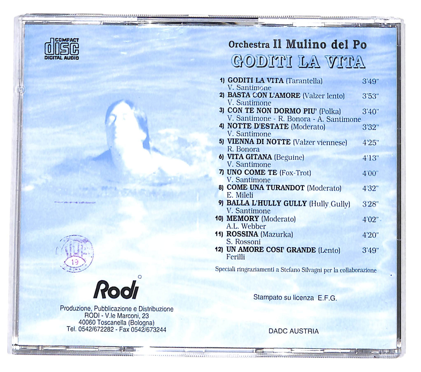 EBOND Orchestra il Mulino del Po - Goditi la vita CD CD139550