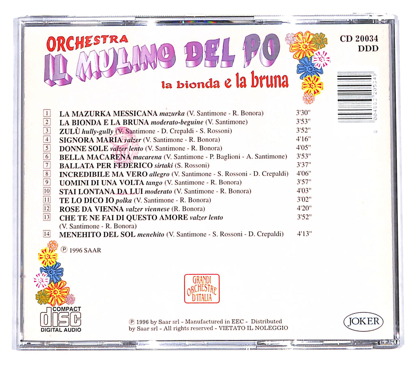 EBOND Il Mulino Del Po - La Bionda E la Bruna CD CD139647