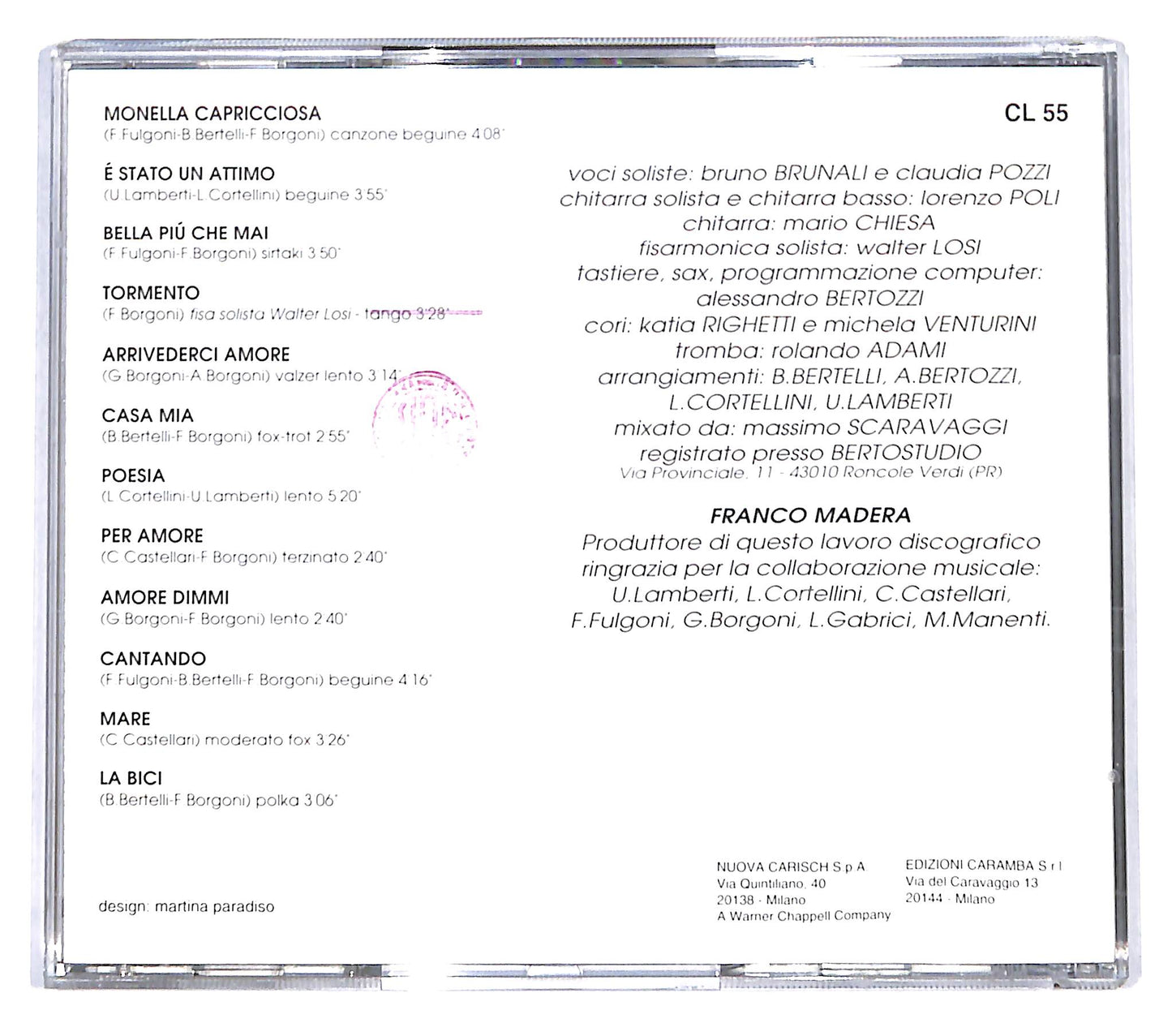 EBOND Orchestra Spettacolo Filadelfia - Monella Capricciosa CD CD139649