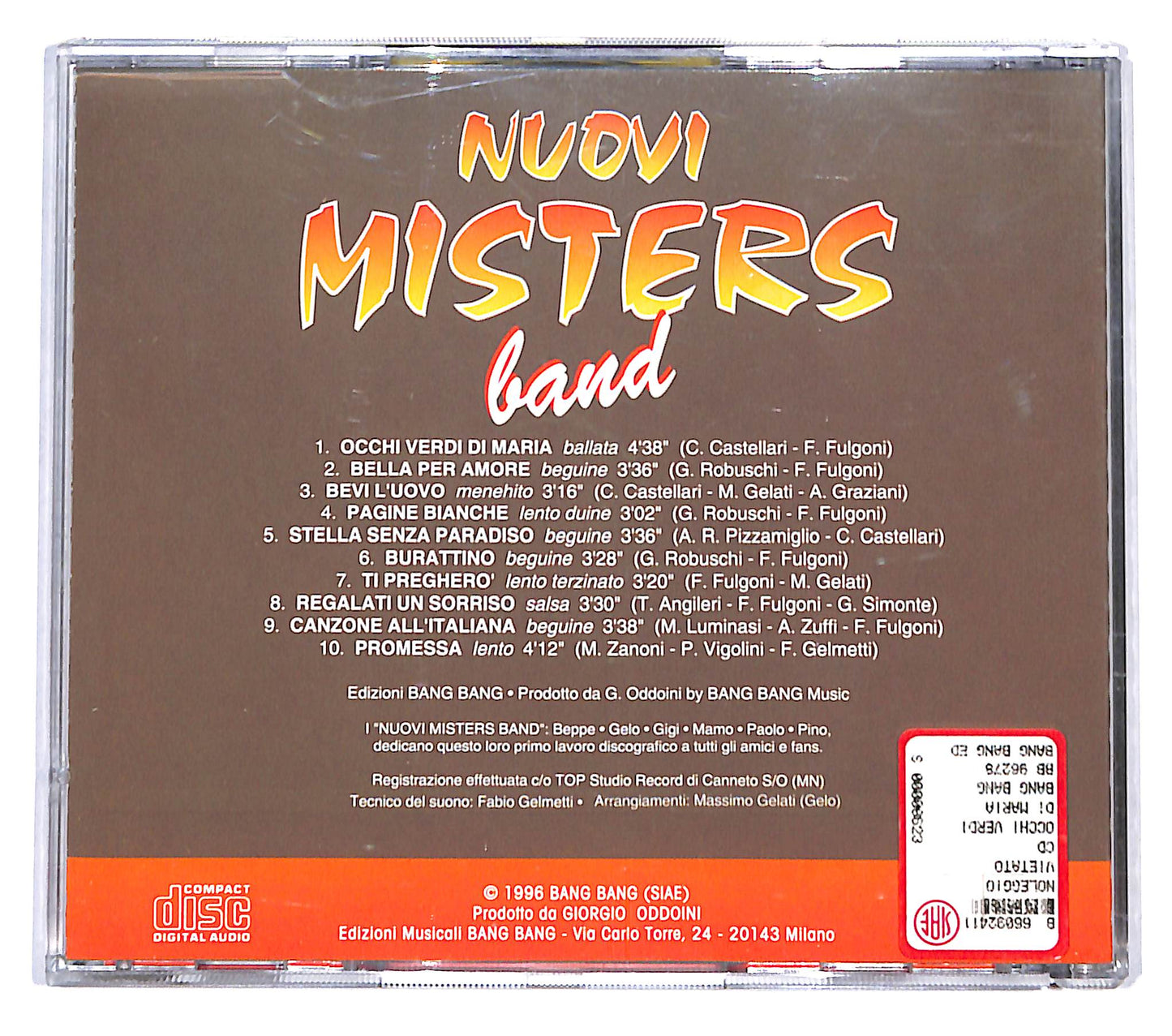 EBOND Nuovi Misters Band - Nuovi Misters Band CD CD139658