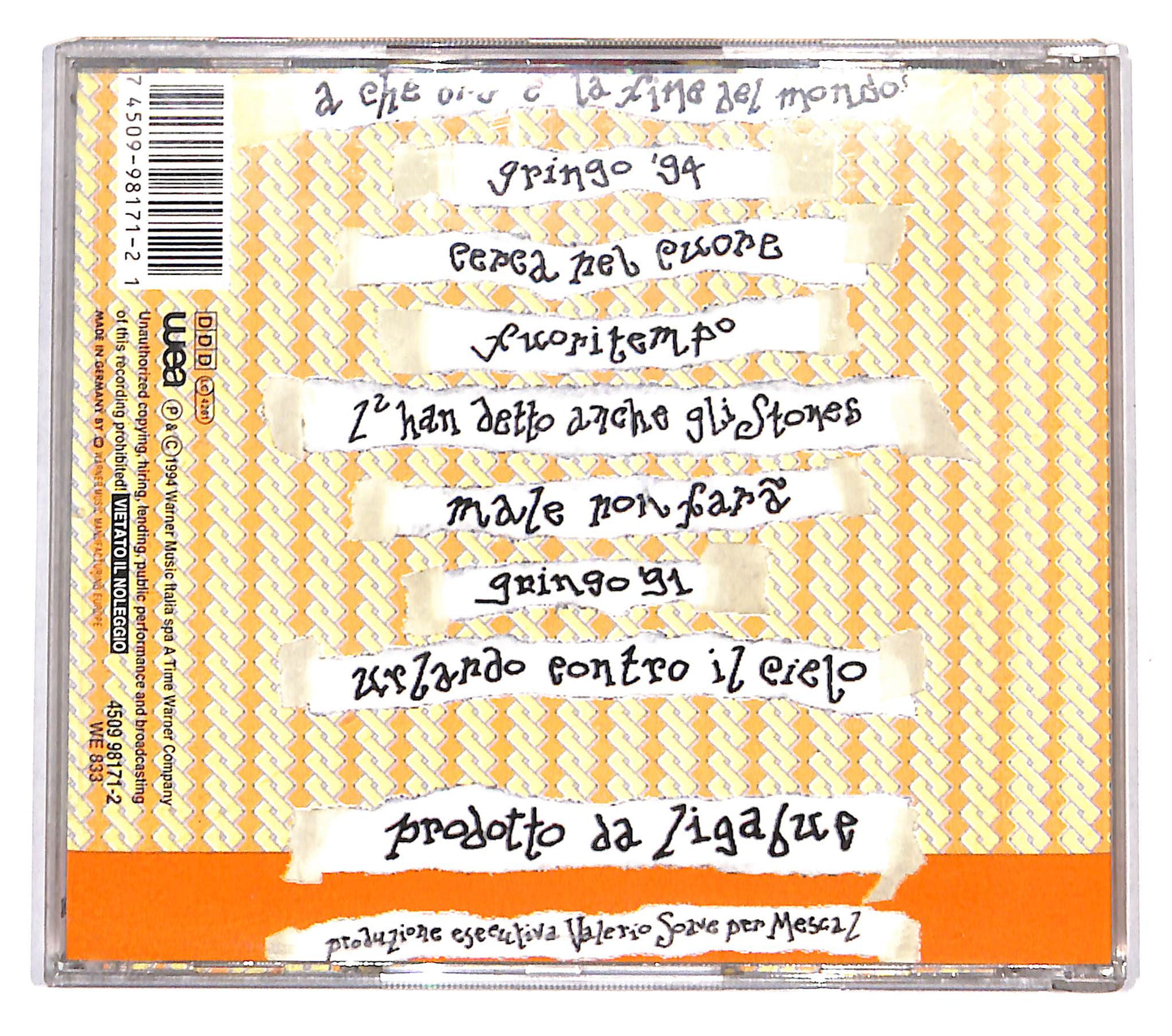 EBOND Ligabue - A Che Ora E La Fine Del Mondo? CD CD139728