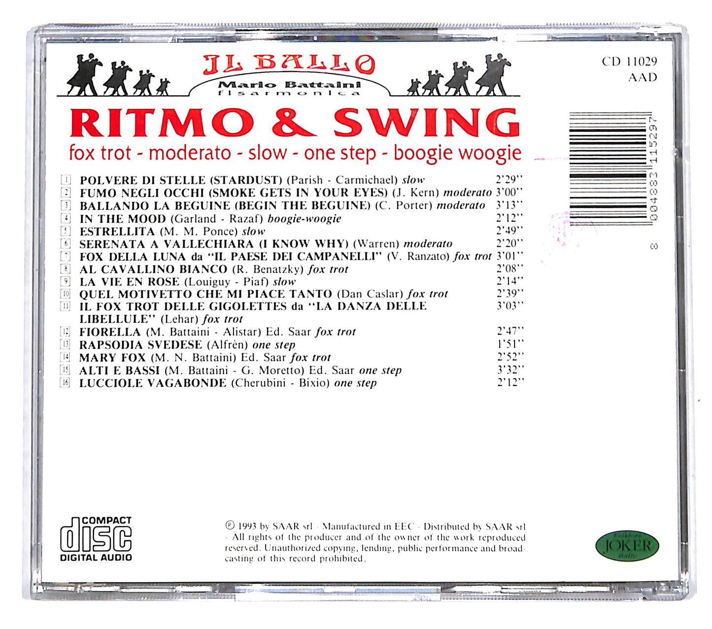 EBOND Mario Battaini - Ritmo & Swing (Polvere Di Stelle) CD CD139810