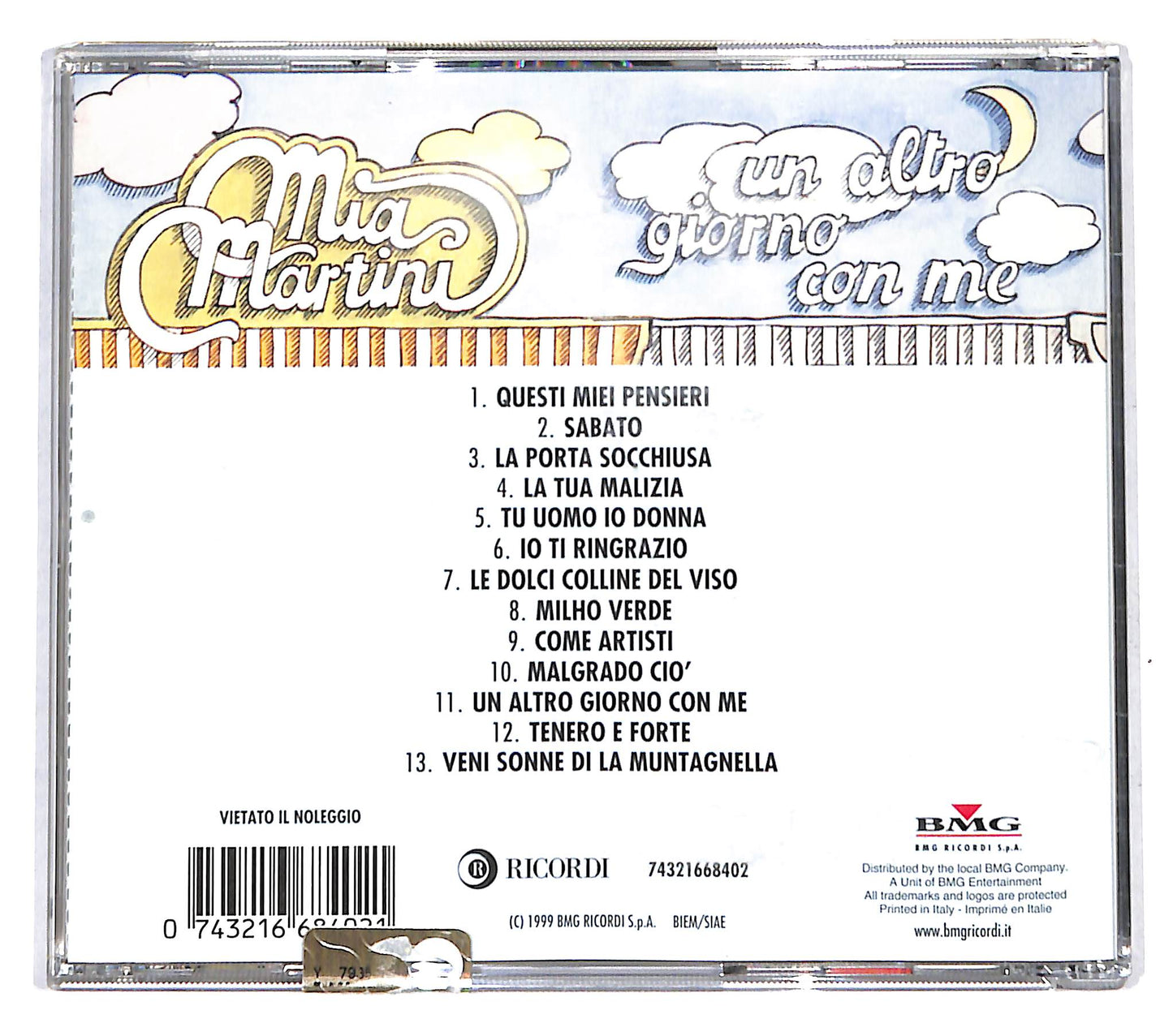 EBOND Mia Martini - Un Altro Giorno Con Me CD CD139919