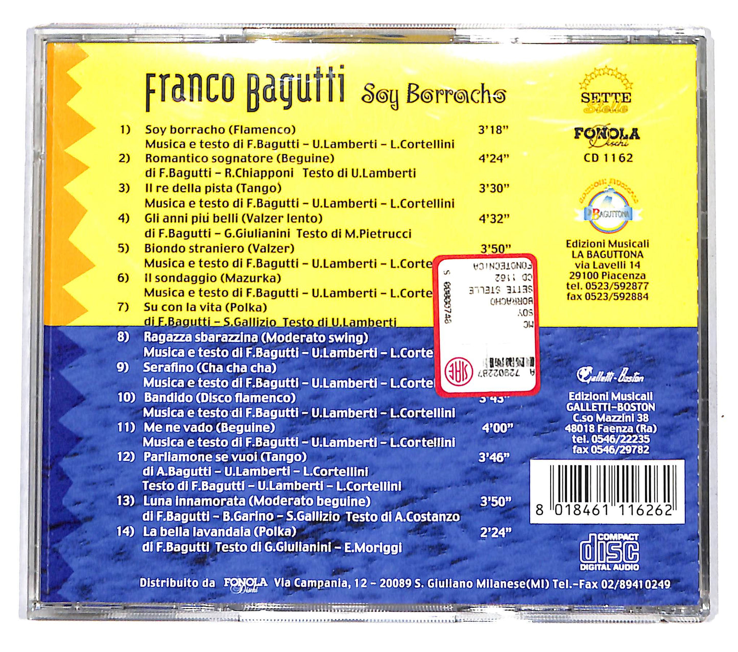 EBOND Franco Bagutti - Soy Borracho CD CD139925