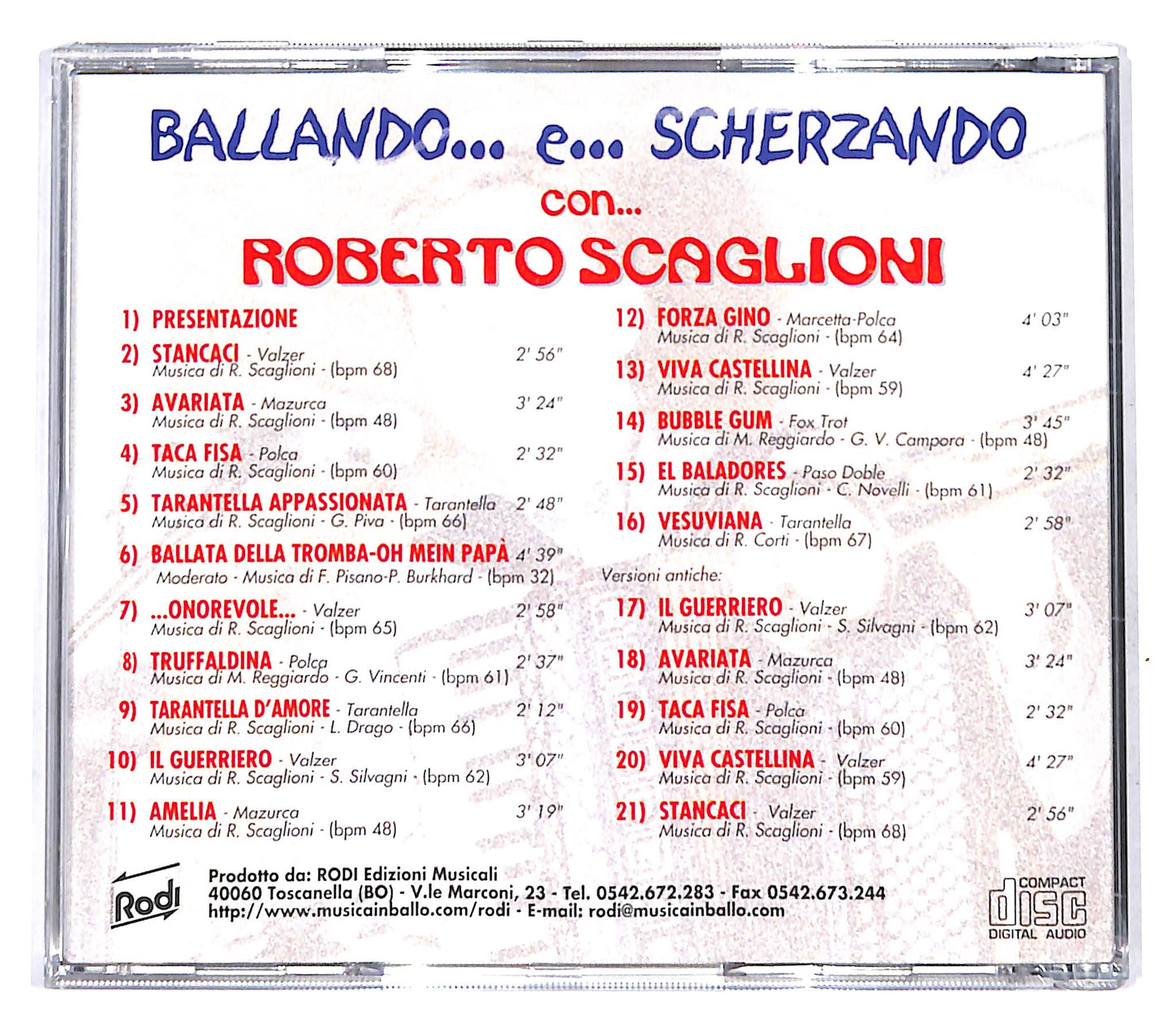 EBOND Roberto Scaglioni - Ballando... E... Scherzando Con... CD CD139944