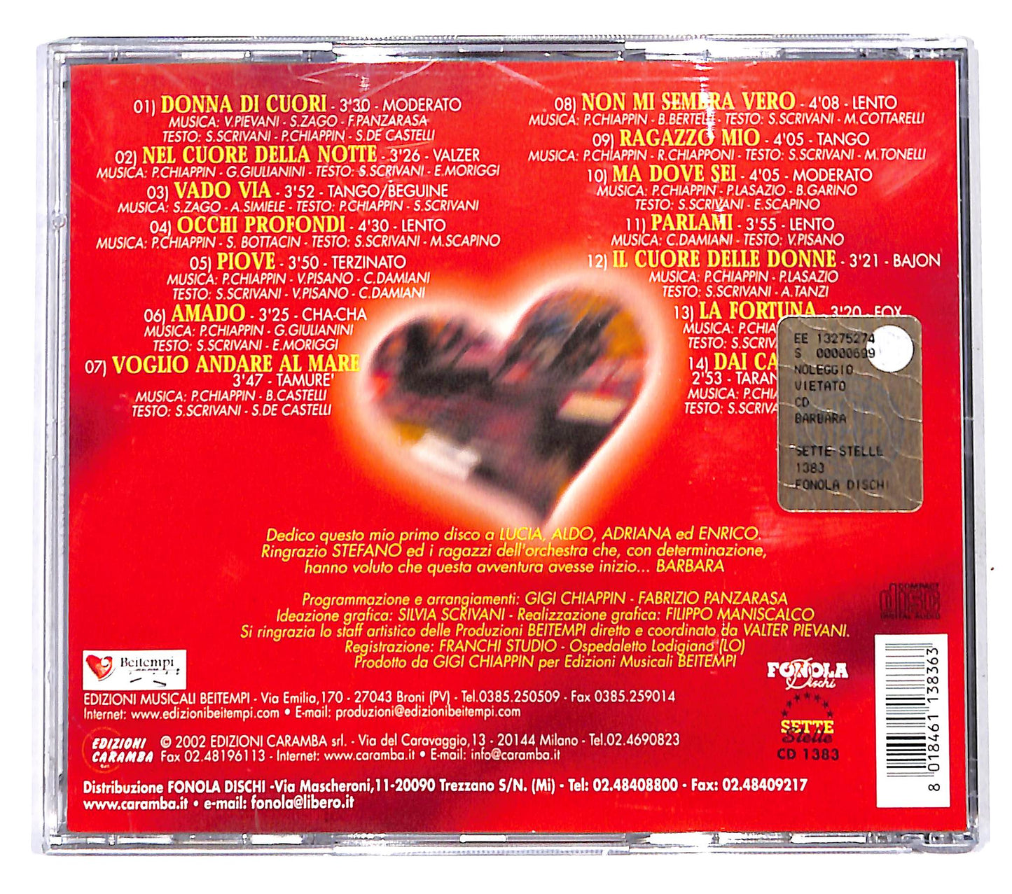 EBOND Barbara - Donna di Cuori CD CD139947