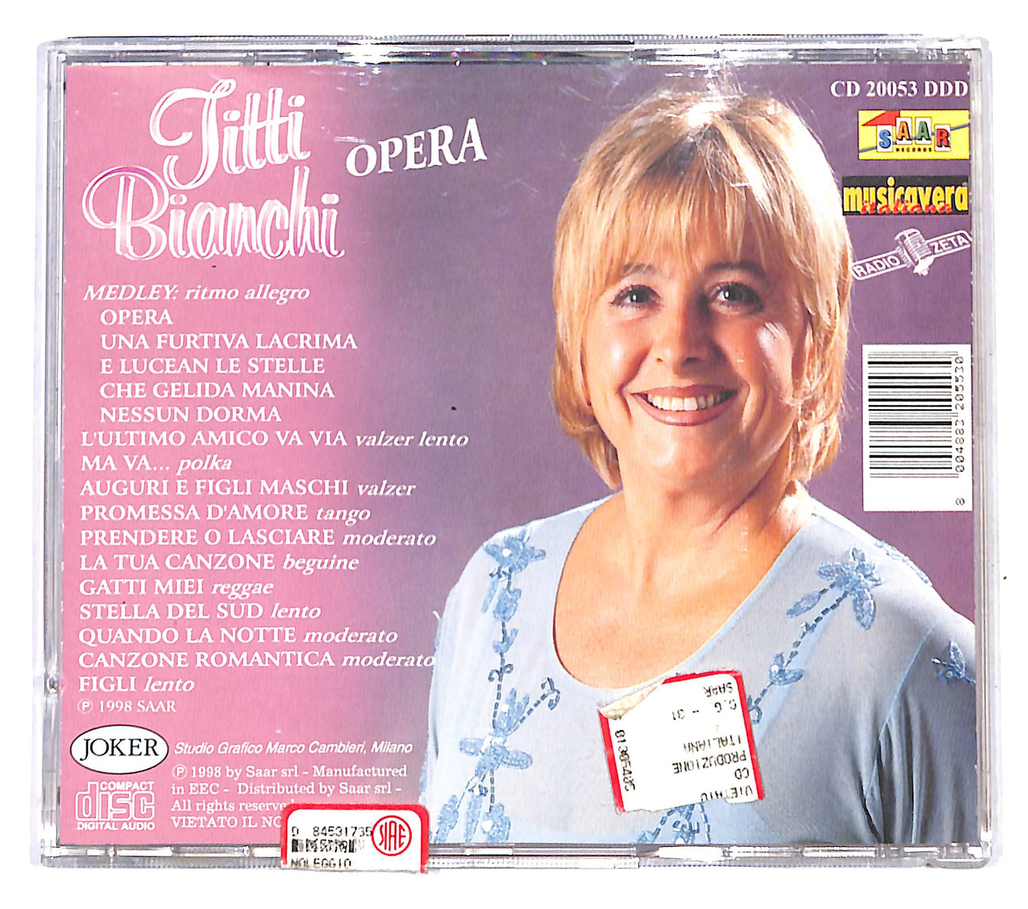 EBOND Titti Bianchi - Opera CD CD139951