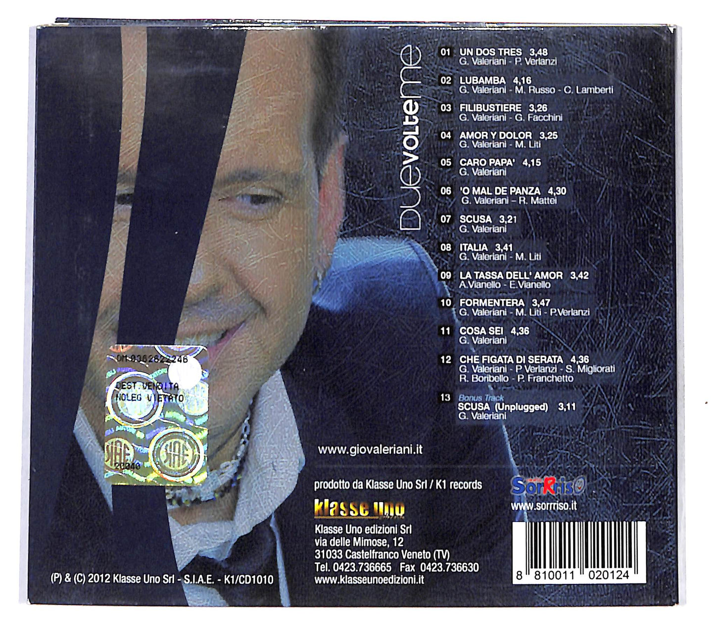 EBOND Gio Valeriani - Due volte me DIGIPACK CD CD139960