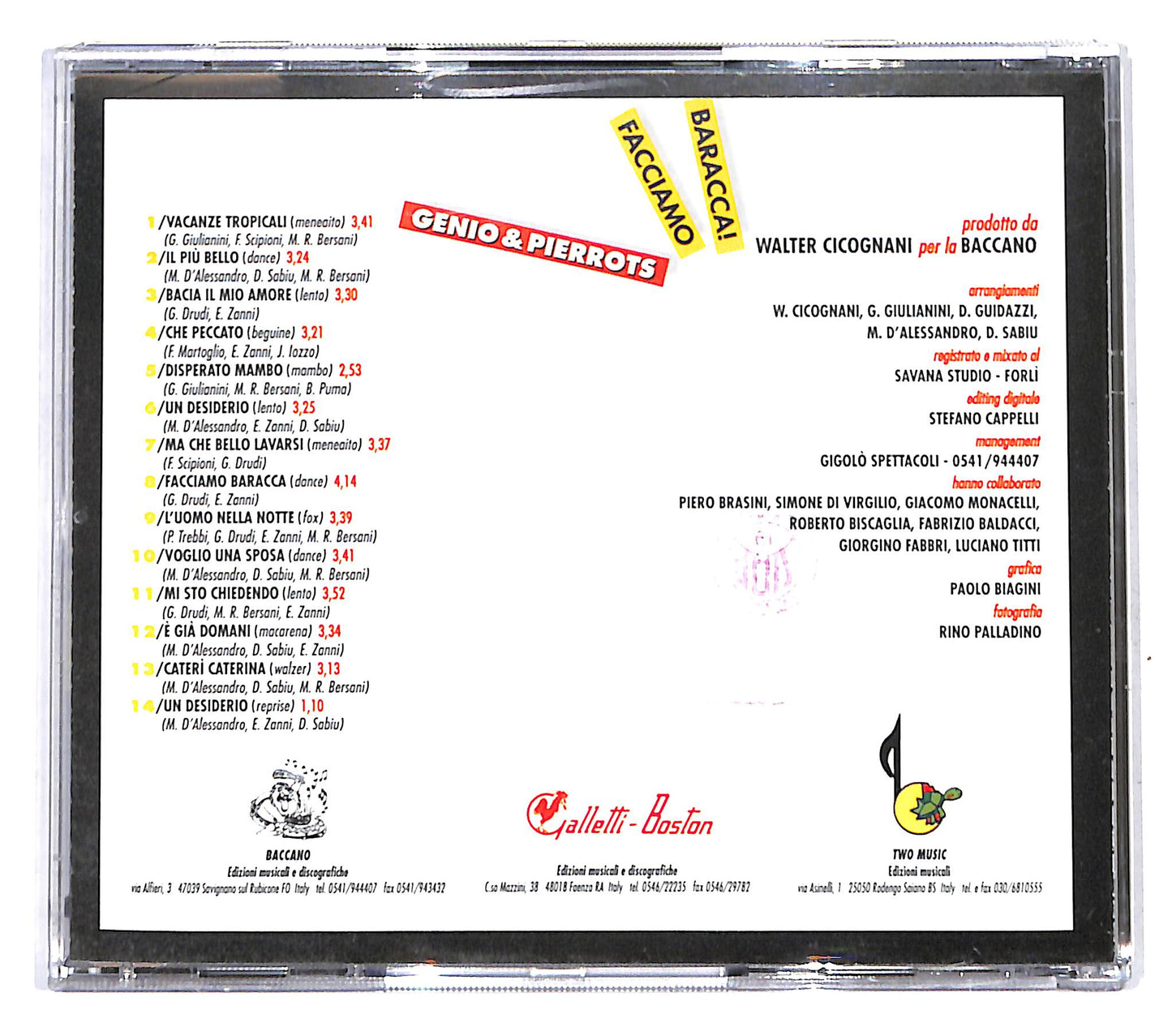 EBOND Genio & Pierrots - Facciamo Baracca! CD CD140035