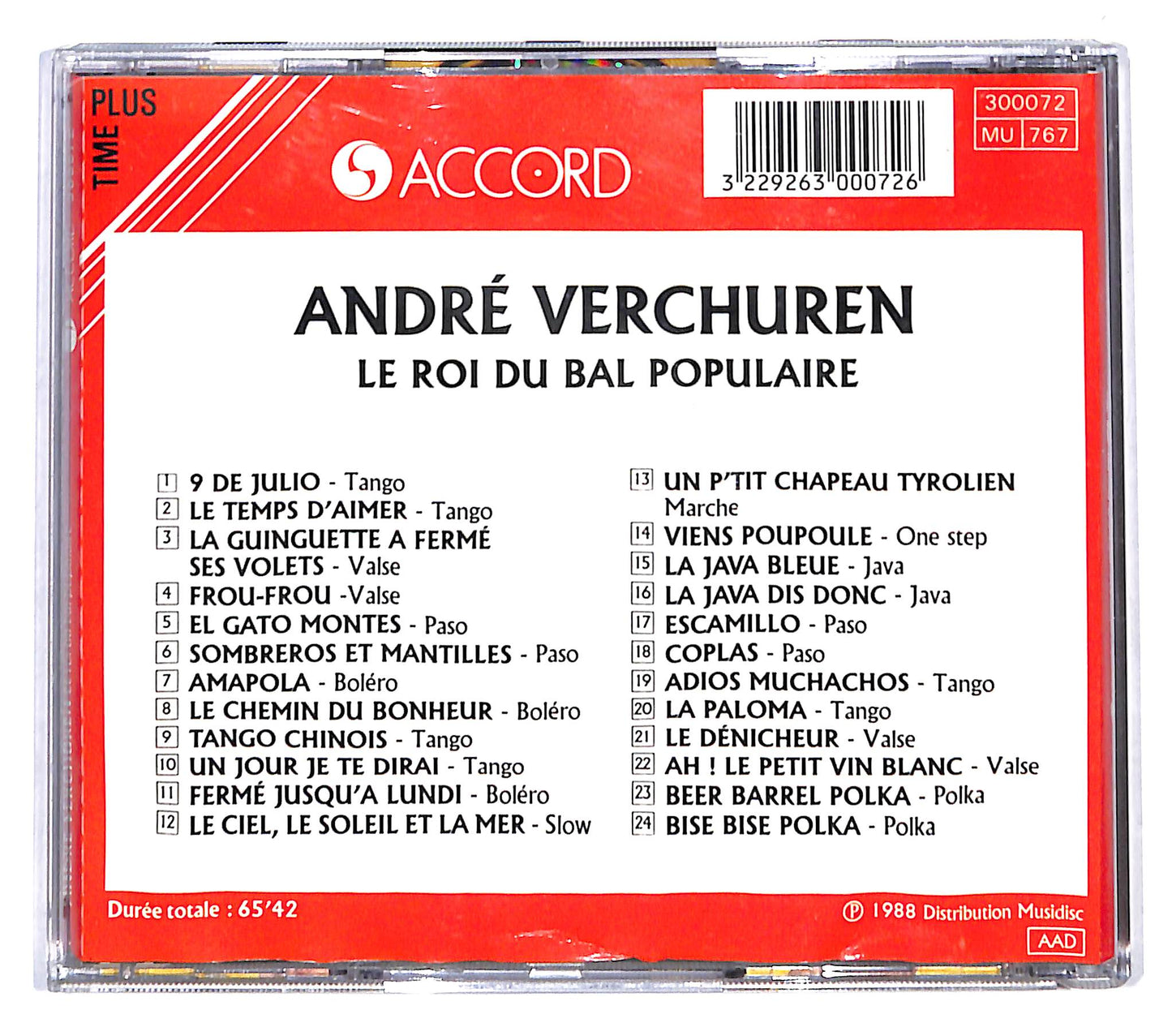 EBOND Andre Verchuren - Le Roi Du Bal Populaire CD CD140227