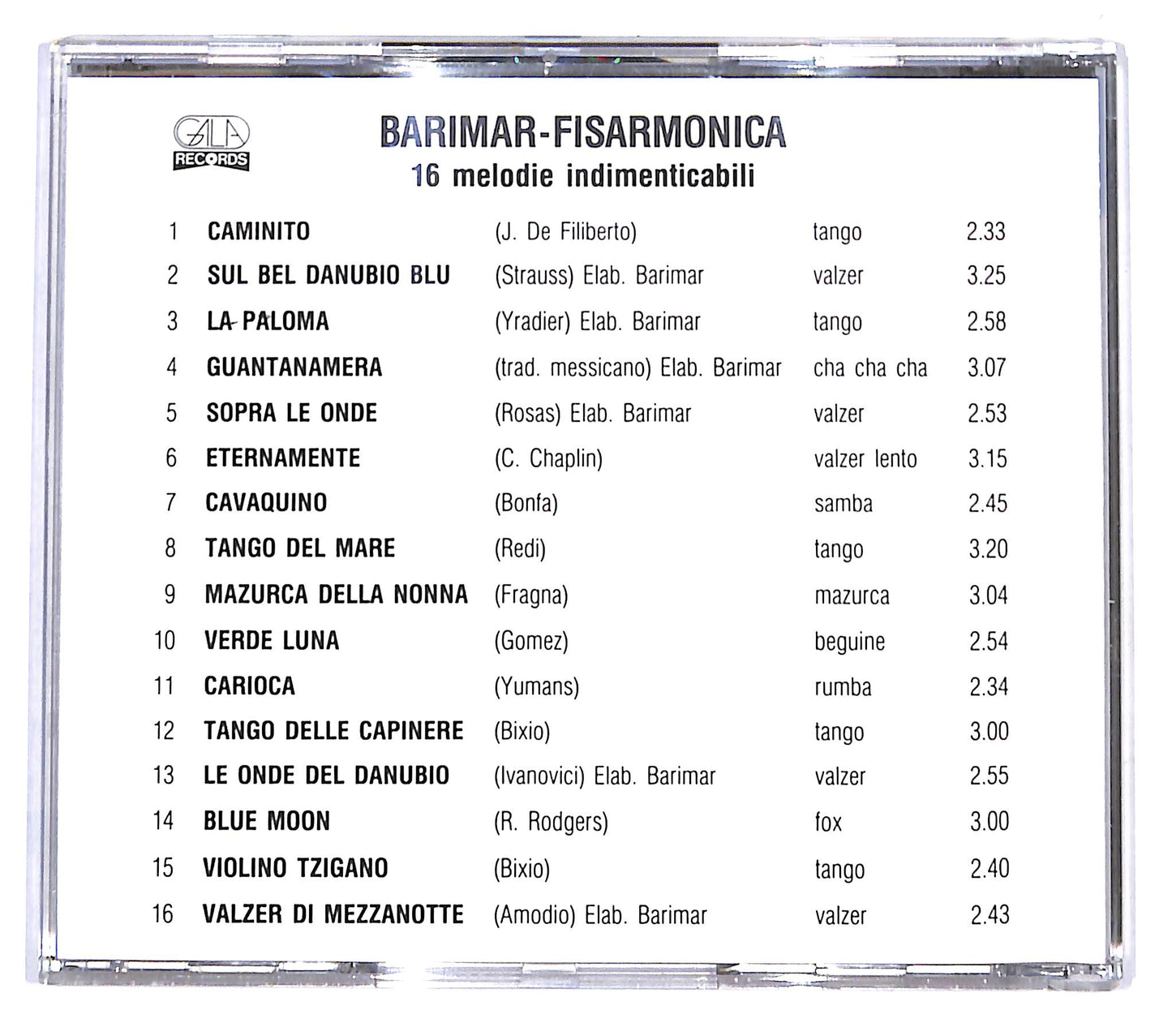 EBOND Barimar - Fisarmonica 16 Melodie Indimenticabili CD CD140232