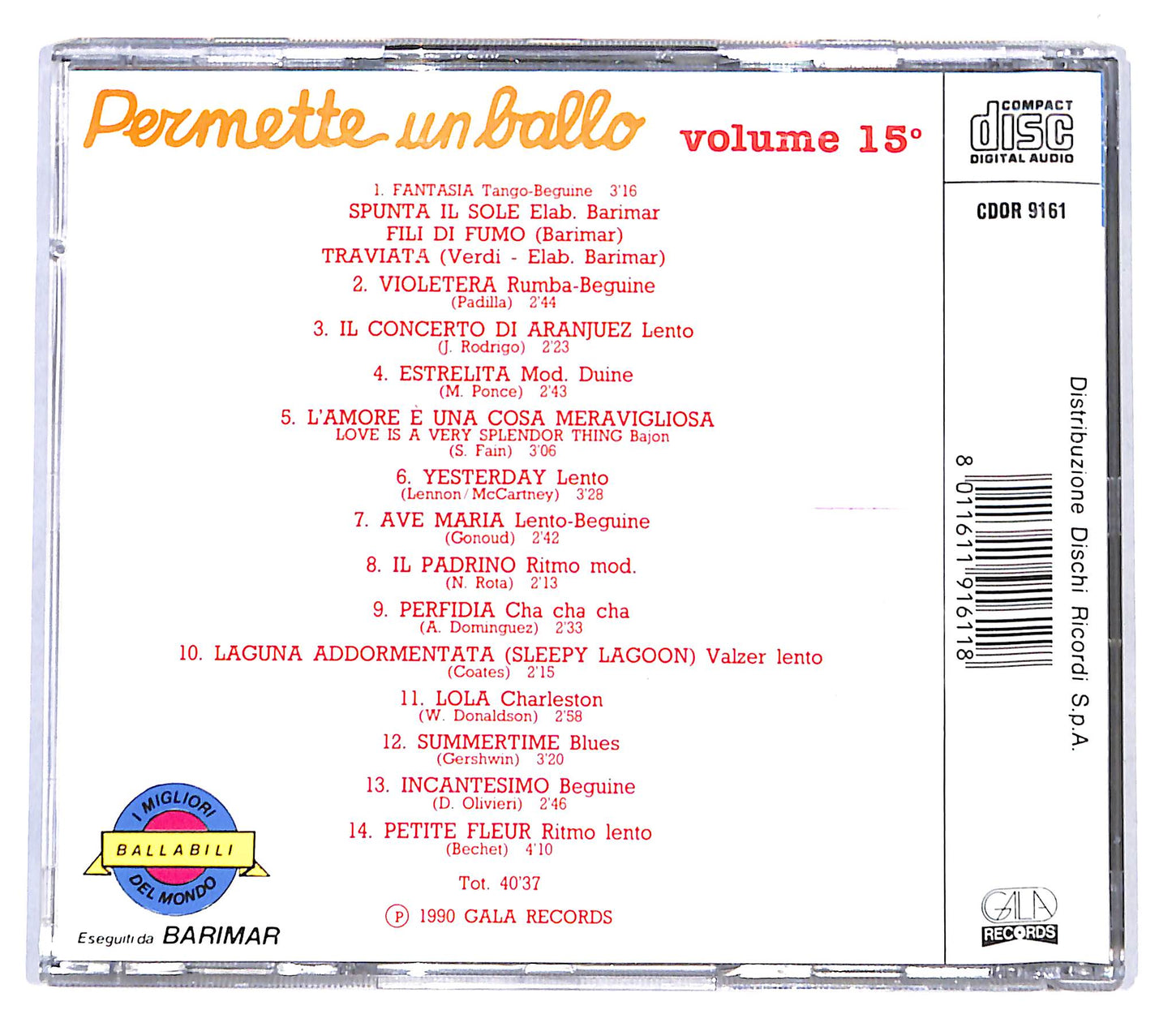 EBOND Barimar - Permette Un Ballo Volume 15 CD CD140234
