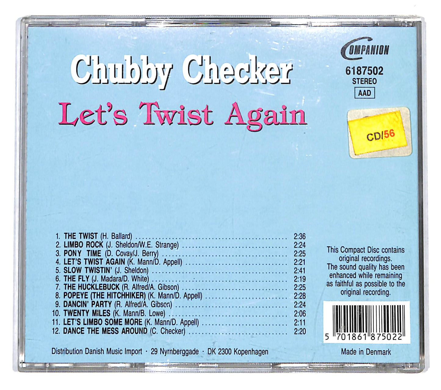 EBOND Chubby Checker - Let's Twist Again CD CD140302