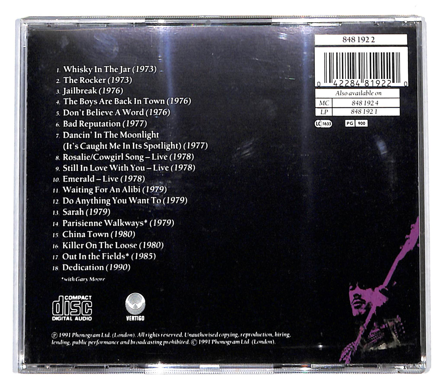 EBOND Thin Lizzy - Dedication: The Very Best Of Thin Lizzy CD CD140409