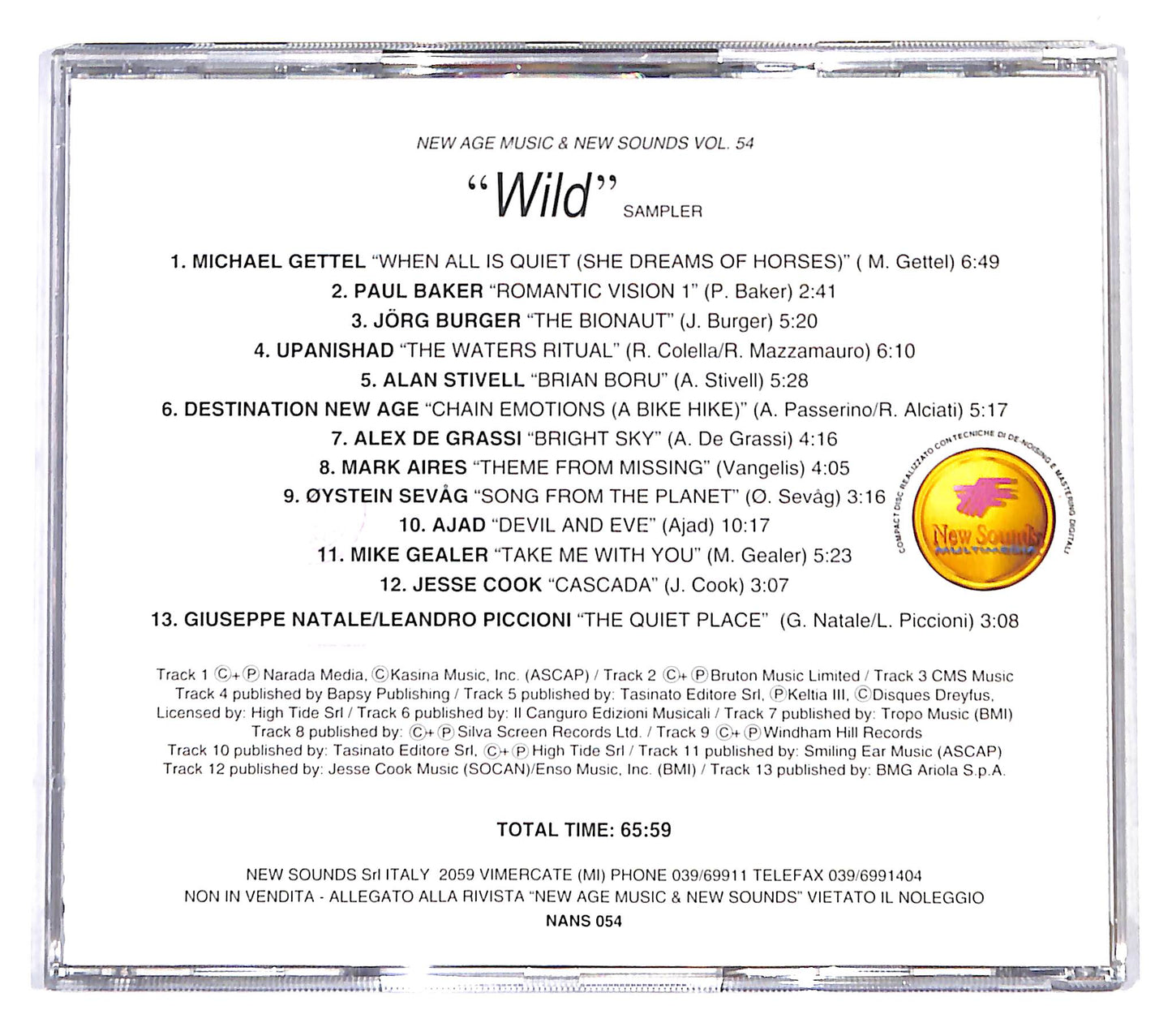EBOND Various - Wild - New Age Music And New Sounds CD CD140438