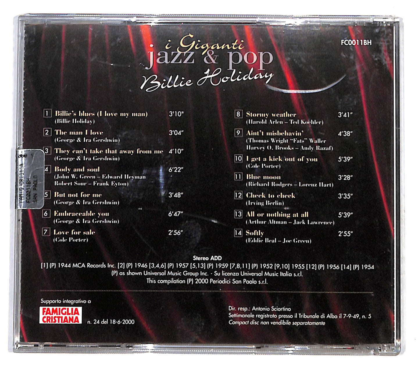 EBOND Billie Holiday - Billie Holiday CD CD140542