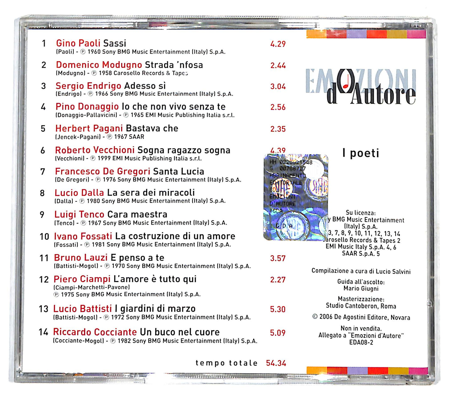 EBOND Various - I Poeti - Emozioni d'autore CD CD140607