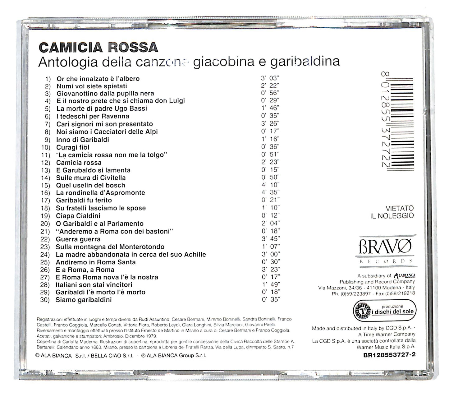 EBOND Various - Camicia Rossa CD CD140626