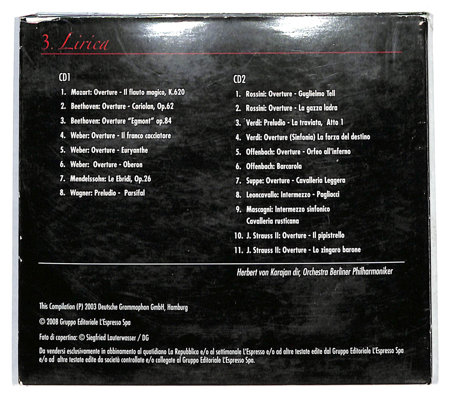 EBOND Herbert von Karajan - Dirige - 3.Lirica DIGIPACK CD CD140646