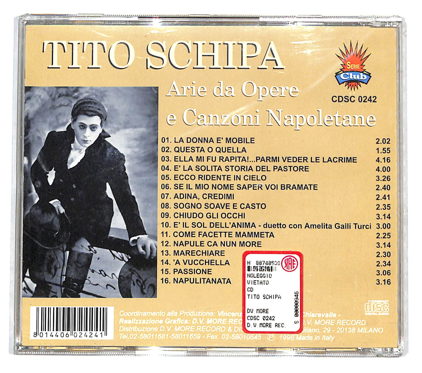 EBOND Tito Schipa - Arie da opere e Canzoni Napoletane CD CD140659