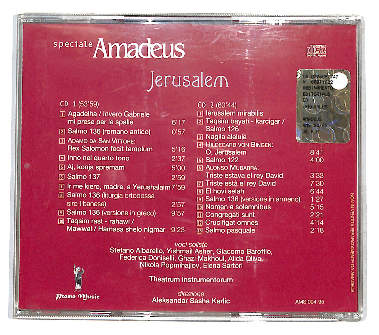 EBOND Various - Jerusalem Porta Dei Popoli CD CD140704