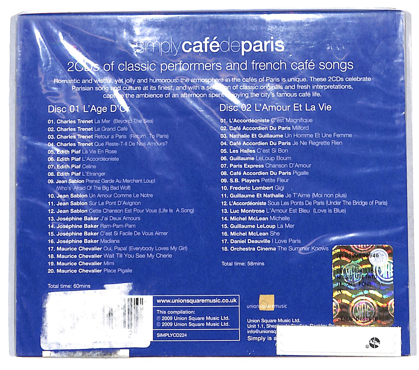 EBOND Various - Simply Cafe De Paris CD CD140801