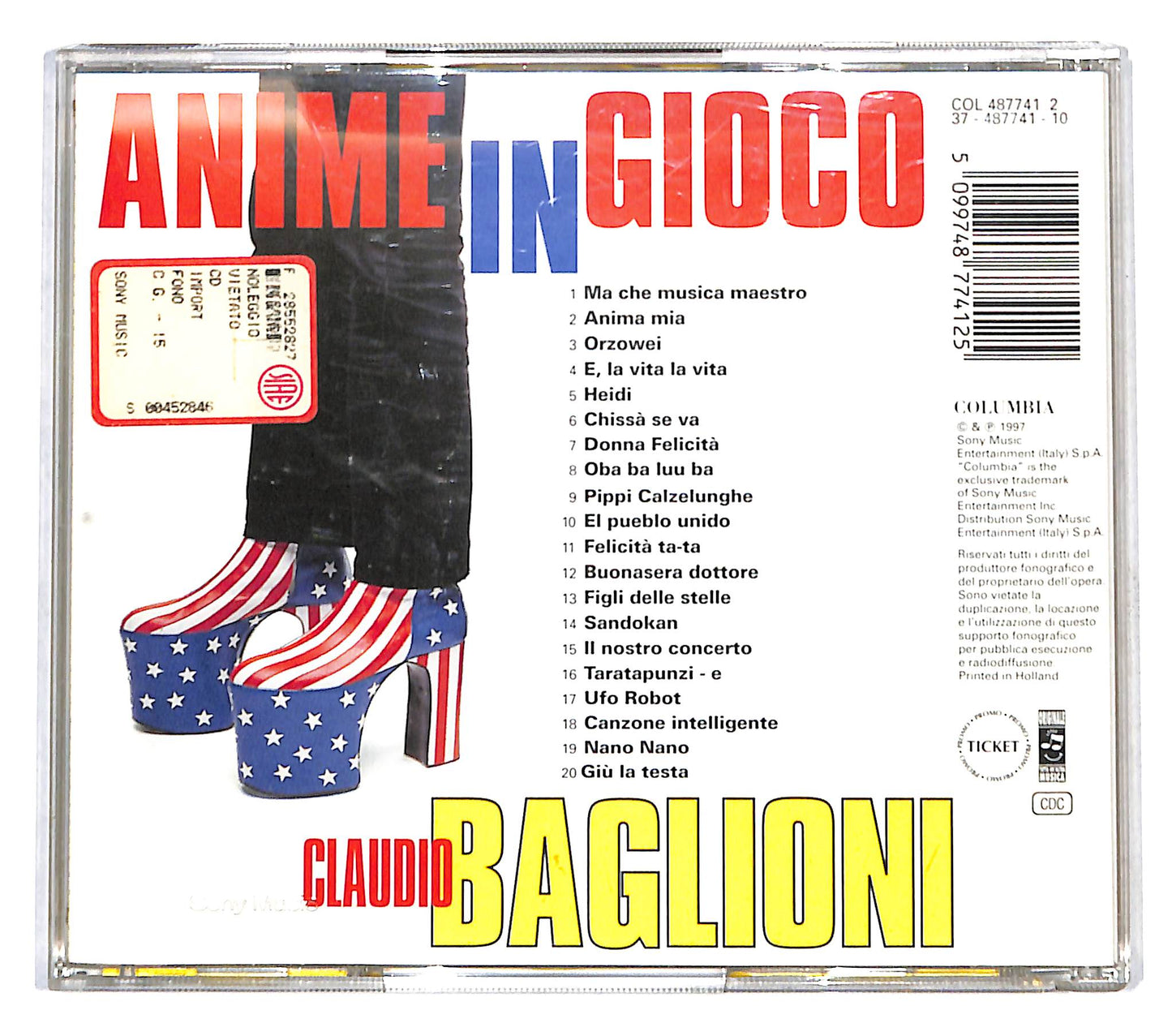 EBOND Claudio Baglioni - Anime In Gioco CD CD140811