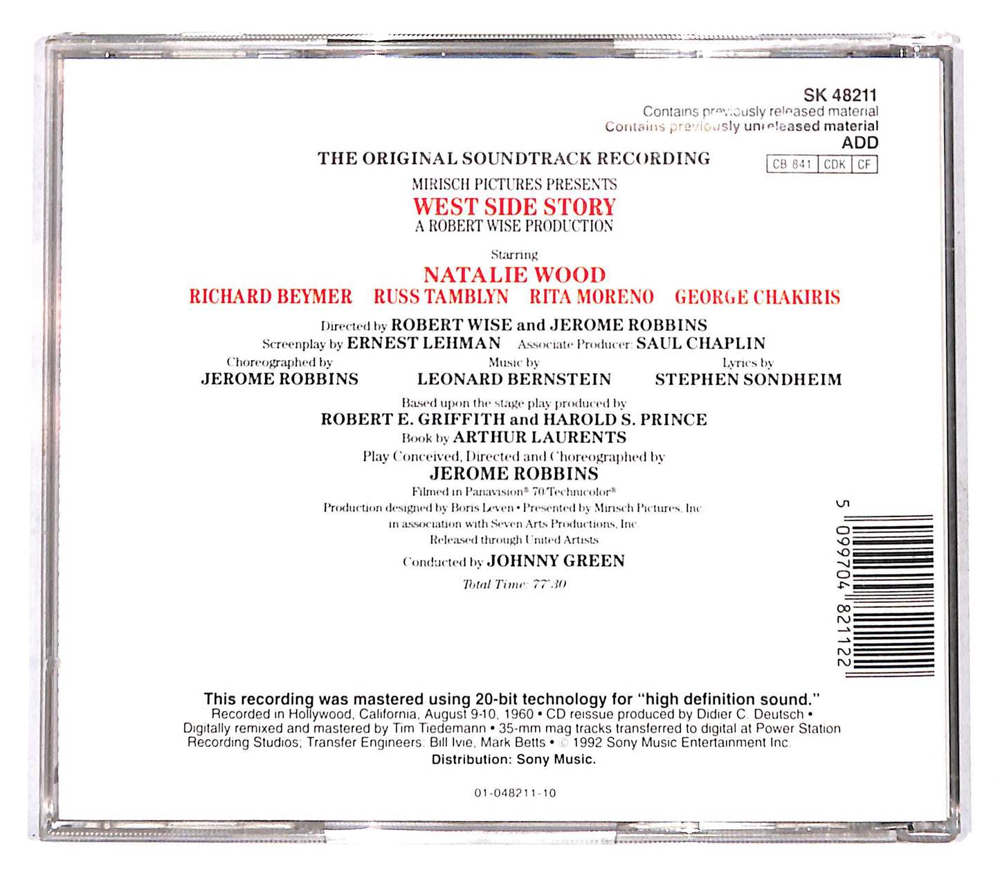 EBOND Leonard Bernstein - West Side Story CD CD140815