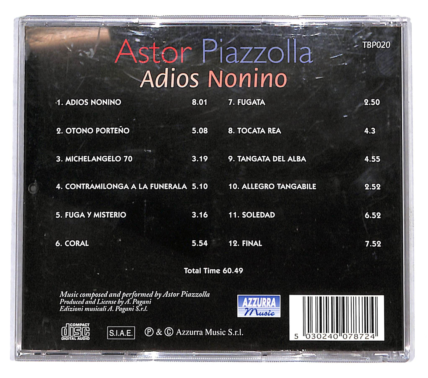 EBOND Astor Piazzolla - Adios Nonino CD CD140858