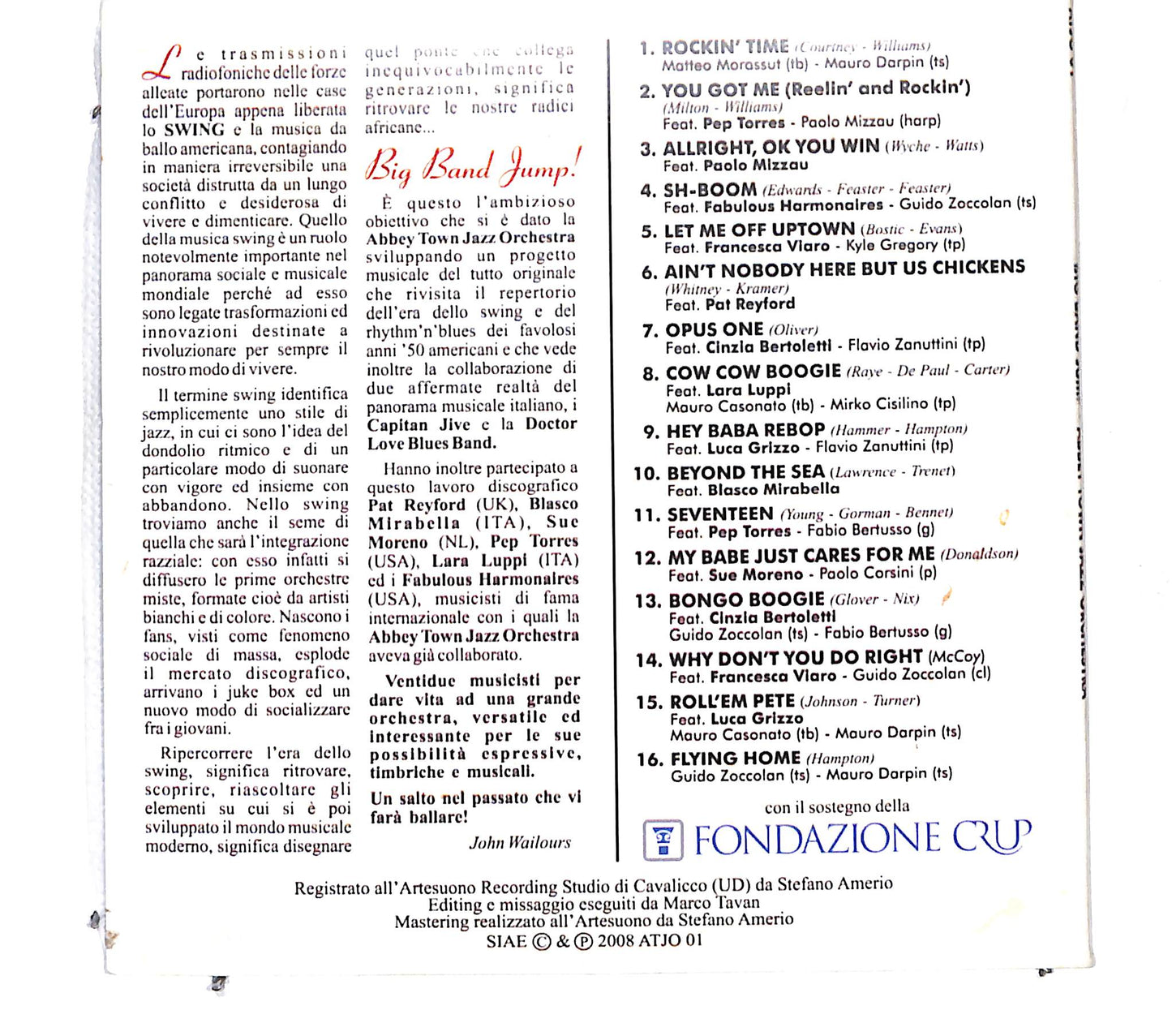 EBOND Abbey Town Jazz Orchestra - Big Band Jump ! CD CD140933