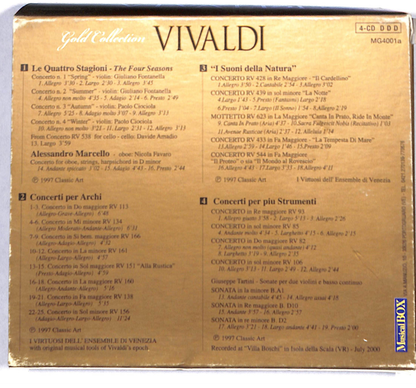 EBOND Vivaldi - Gold Collection Vivaldi CD CD140948