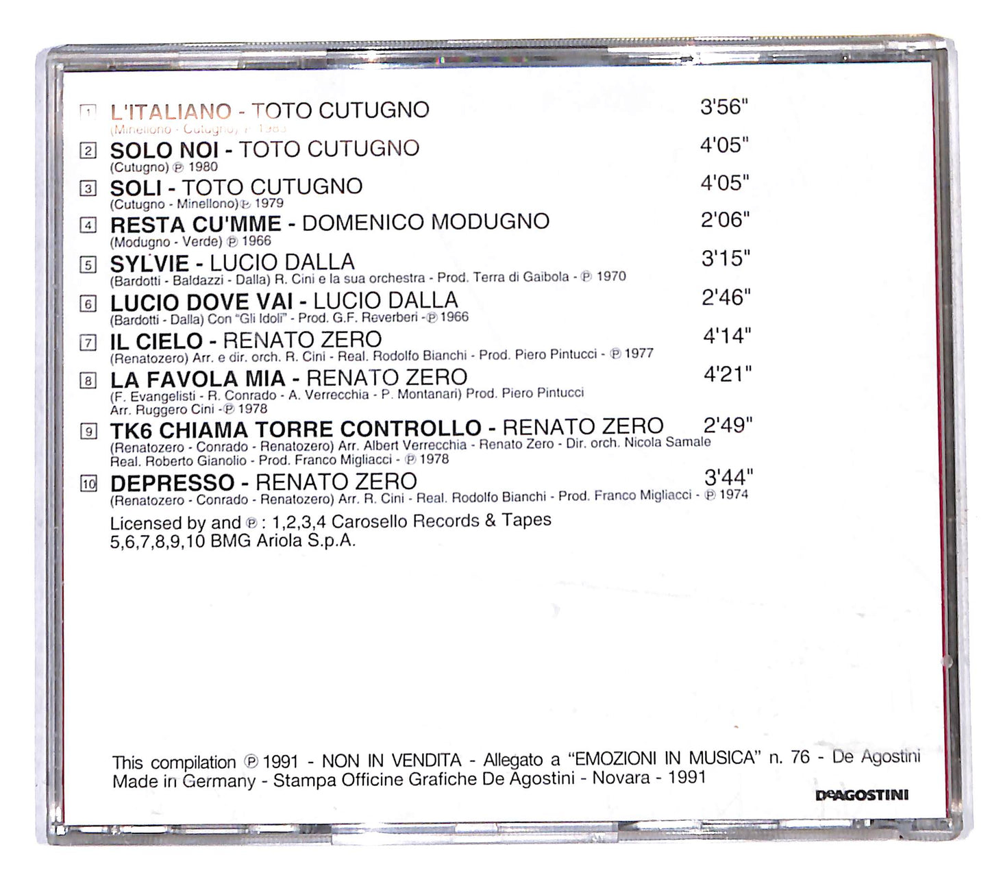 EBOND Various - Cantare Italiano CD CD140950