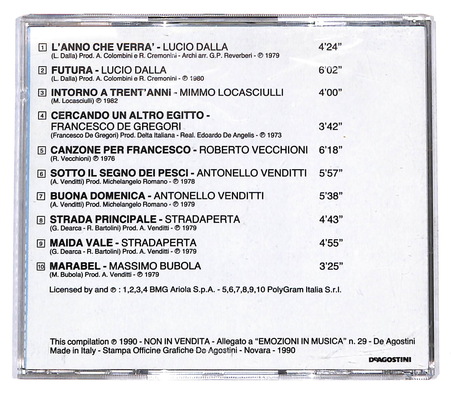 EBOND Various - Noi, Intorno A Trent'anni CD CD141003