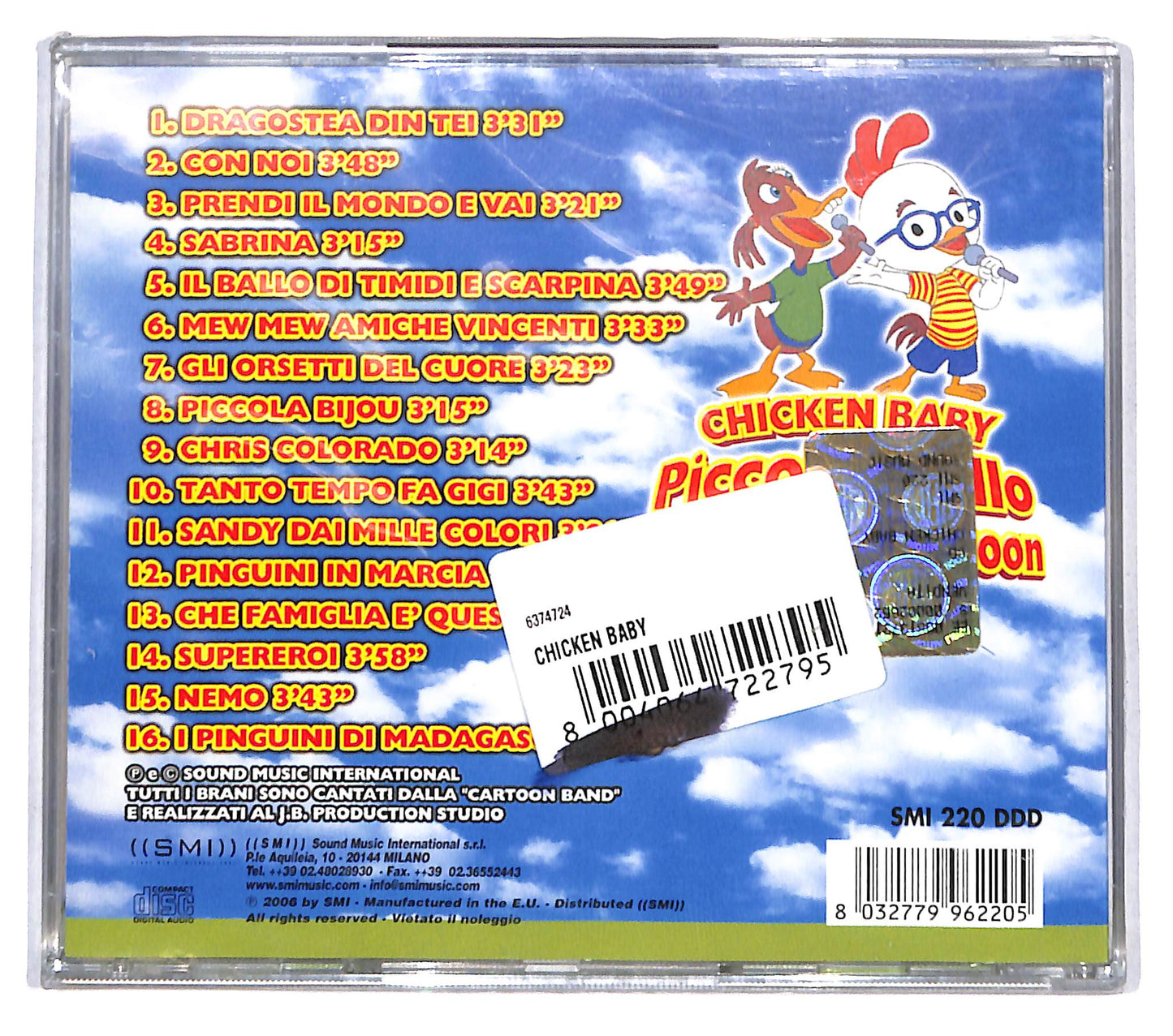 EBOND Cartoon Band - Chicken Baby Piccolo Pollo Amico Dei Cartoon CD CD141030