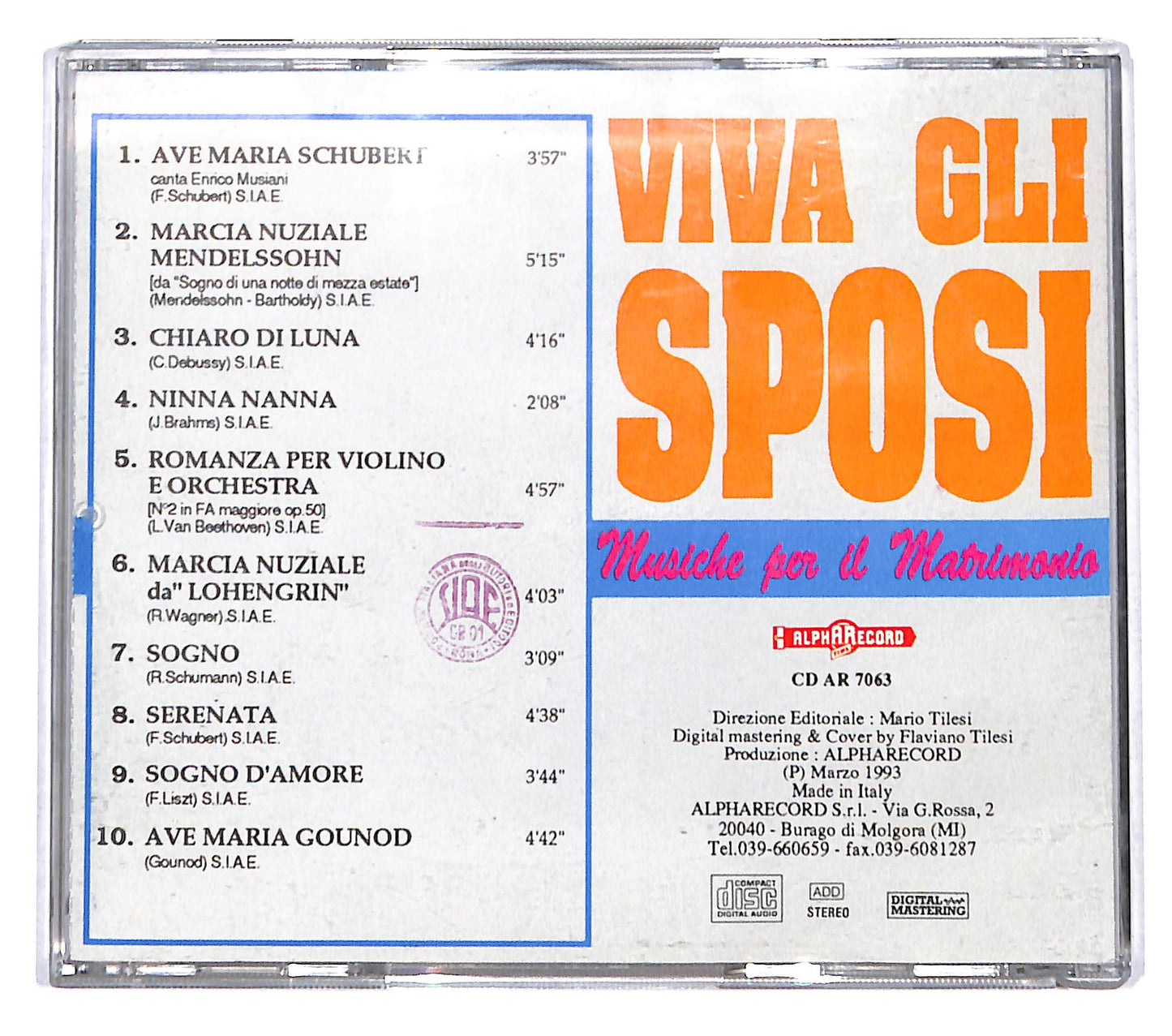 EBOND Various - Viva gli sposi - Musiche per Matrimonio CD CD141034