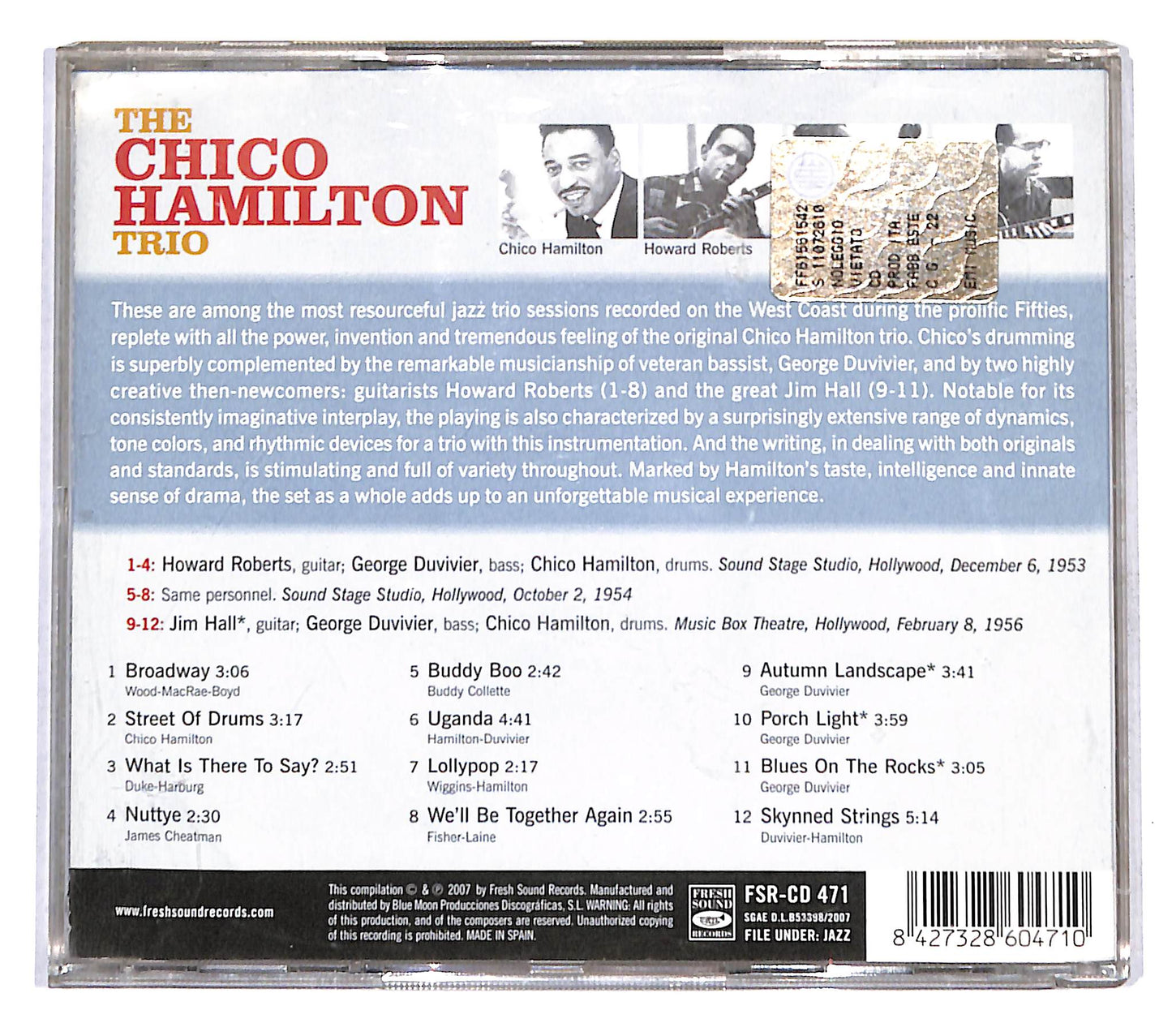 EBOND The Chico Hamilton Trio - The Chico Hamilton Trio CD CD141116