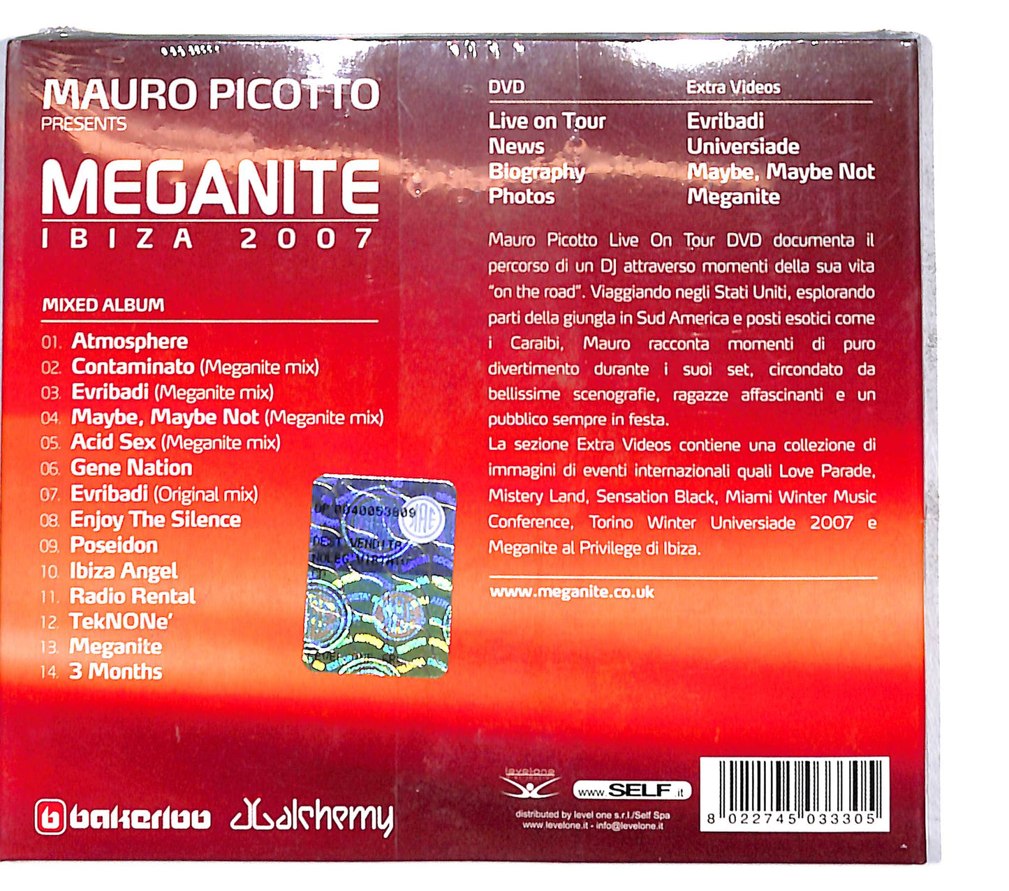 EBOND Mauro Picotto - Meganite Ibiza 2007 DIGIPACK CD CD141143