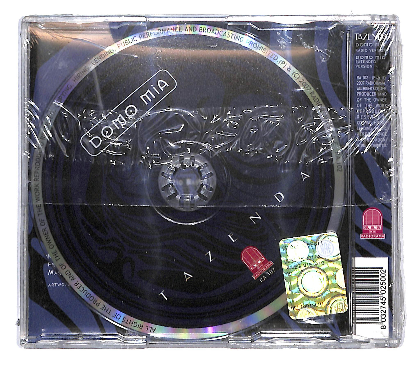 EBOND Tazenda Featuring Eros Ramazzotti - Domo Mia CD CD141213