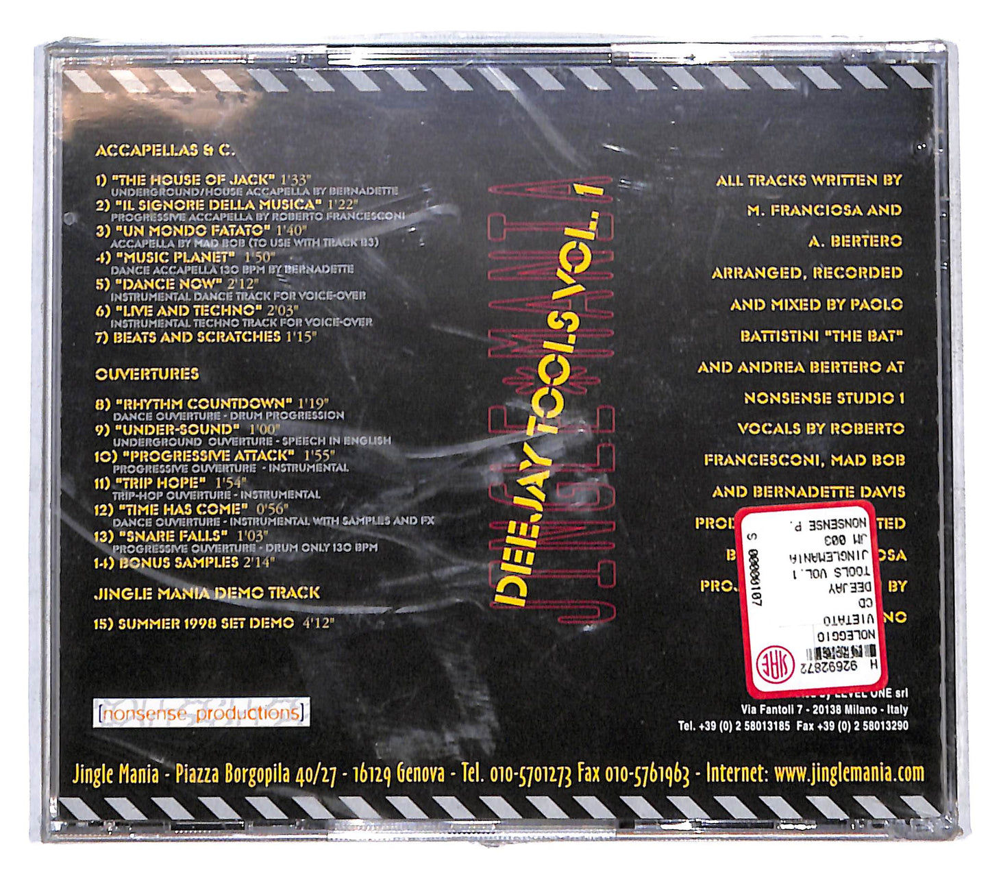 EBOND Various - Deejay Tools Vol.1 Jingle Mania CD CD141324